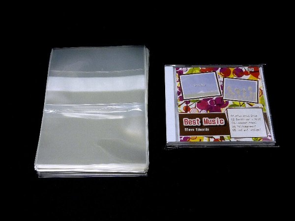画像2: 【日本製】10mm厚(標準)ジュエルケース用OPP袋　500枚　 (2)