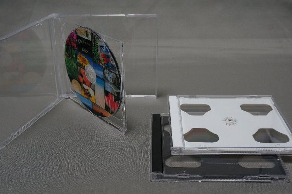 画像1: 【アウトレット】10.4mm ジュエルケース2枚用　白　200個セット (1)