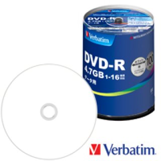 三菱化学/Verbatim】【CPRM対応】 DVD-Rメディア(ワイドプリント) 50枚 