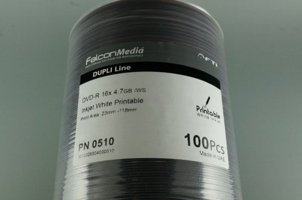 画像3: 【メーカー生産終了/在庫限り】【Falcon/ファルコン社製】　DVD-R　ワイドプリント　100枚セット (3)