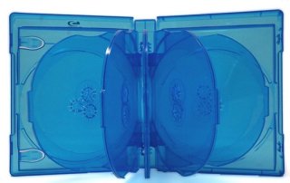 Blu-rayケース(BDケース) 3枚収納 ばら売り クリアブルー