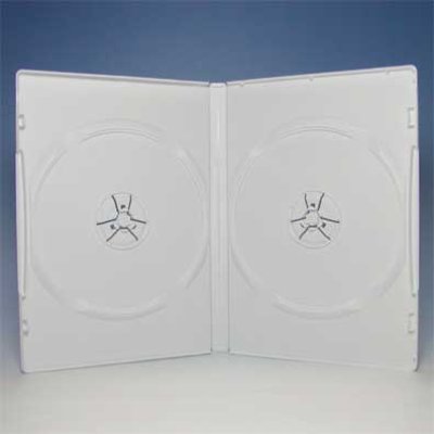 画像1: 【在庫処分】DVDトールケース2枚用　白 100個セット
