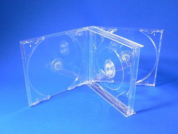 画像1: 【日本製】CDジュエルケース4枚用ダブルサイズ100個セット (1)