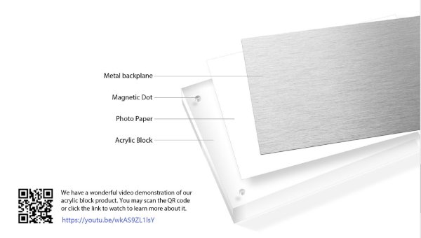 画像3: 【KODAK】アクリル写真立てキット クリスタルブロック KGサイズ (3)