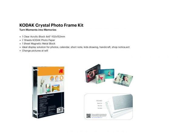 画像5: 【KODAK】アクリル写真立てキット クリスタルブロック KGサイズ (5)