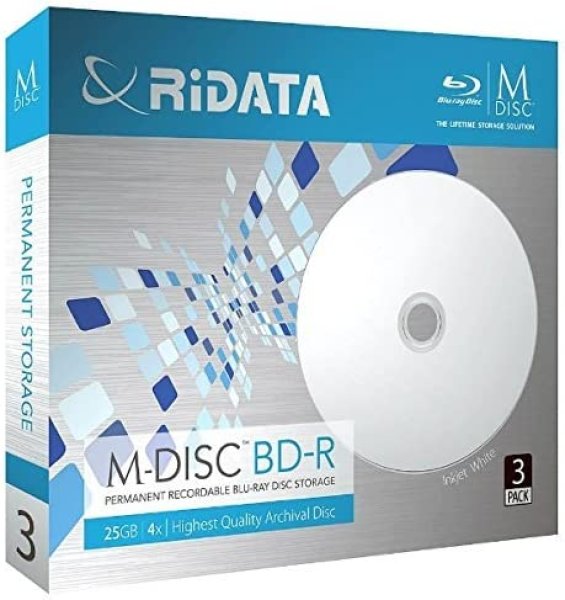 画像1: ライテック製 RiDATA M-DISC BD-R 4倍速 25GB 3枚パック  (1)