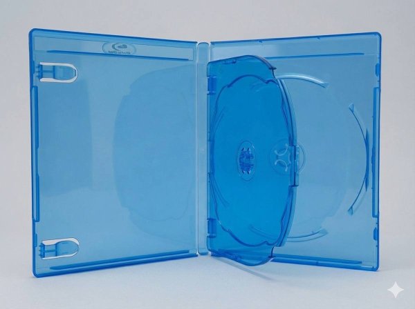画像1: 【新製品】【Blu-ray ケース】 3枚収納｜12.5mm厚 BDケース クリアブルー  120個セット (1)