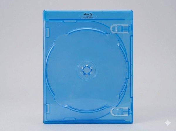 画像2: 【新製品】【Blu-ray ケース】 3枚収納｜12.5mm厚 BDケース クリアブルー  120個セット (2)