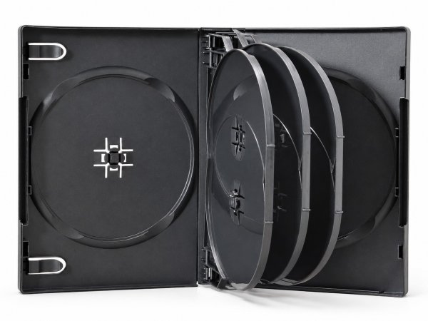 画像3: 【高品質タイプ】DVDトールケース8枚用　黒　52個セット (3)