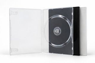 アウトレット】7mmスリムDVDトールケース 透明 100個OUTLET-BP7