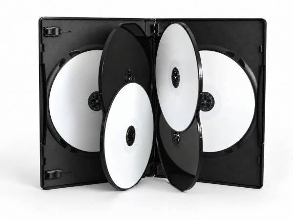 画像1: 【高品質/薄型】15mm厚DVDトールケース6枚用　50個セット (1)