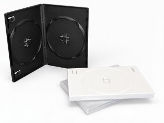 MロックDVDトールケース 3枚収納(標準サイズ) 100個セット 黒、白