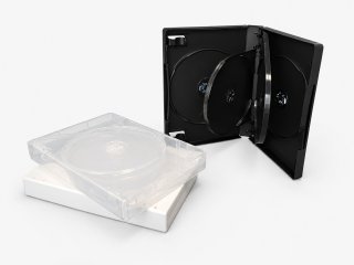 高品質タイプ】 DVDトールケース6枚用 ばら売りKR-DVDT6-BK／DVDケース