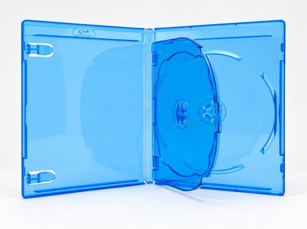 画像1: 【新製品】【Blu-ray ケース】 3枚収納 ｜12.5mm厚 BDケース クリアブルー 　25個セット (1)