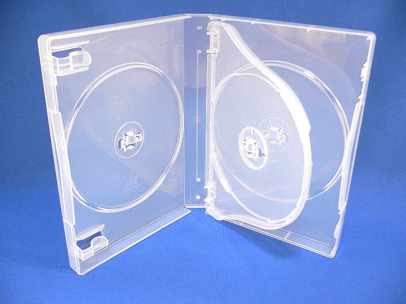 CD DVD 空 ケース 4枚収納タイプ 8枚セット　ブラックケース