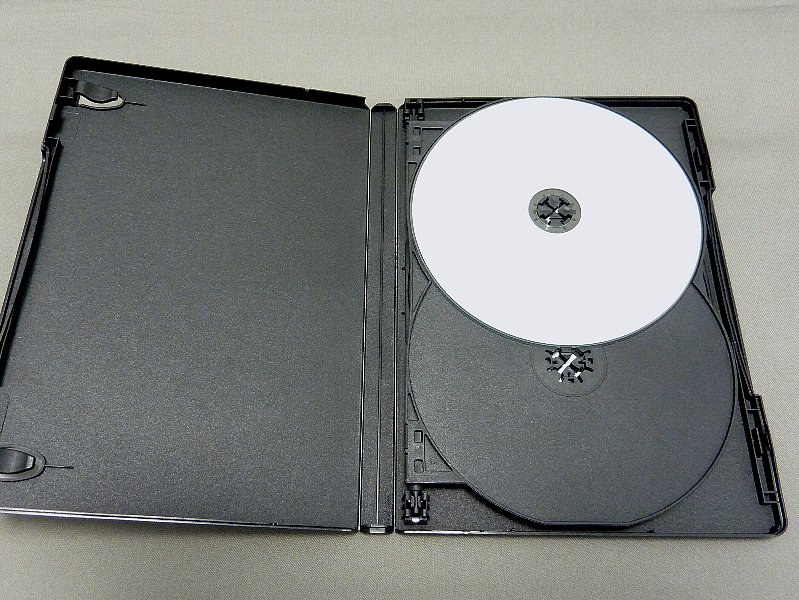 DVDトールケース(空) (2枚収納タイプ・白) 2個セット
