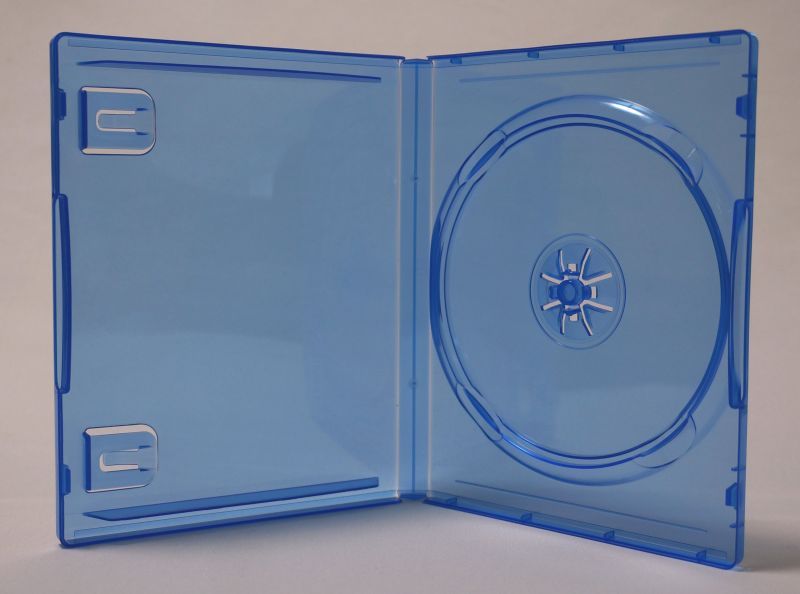 PS4用トールケース(ダミーケース) クリアブルー ばら売りF-PS4／その他のケース