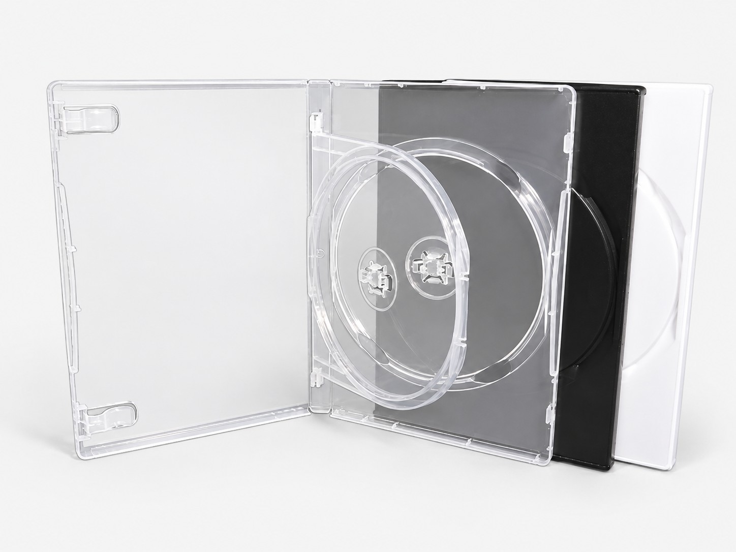 トレータイプ】MロックDVDトールケース2枚用100個セットSMMB2